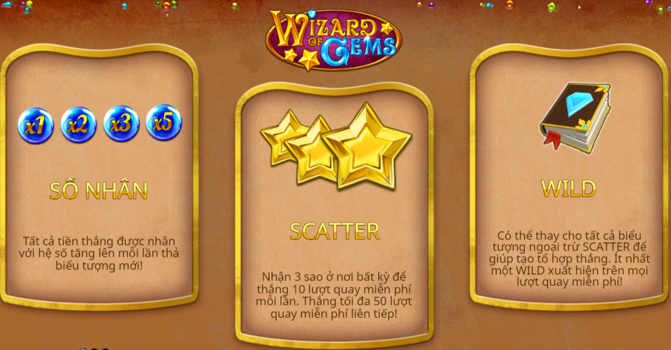 Nhập Môn Nổ Hũ Wizard of Gems Cùng Yo88