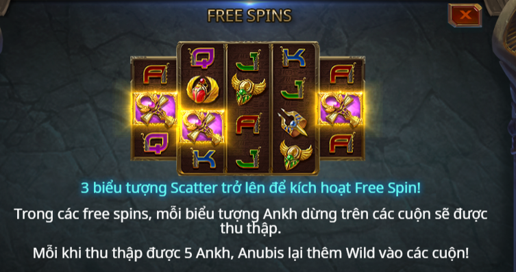 free spin Ankh of Anubis